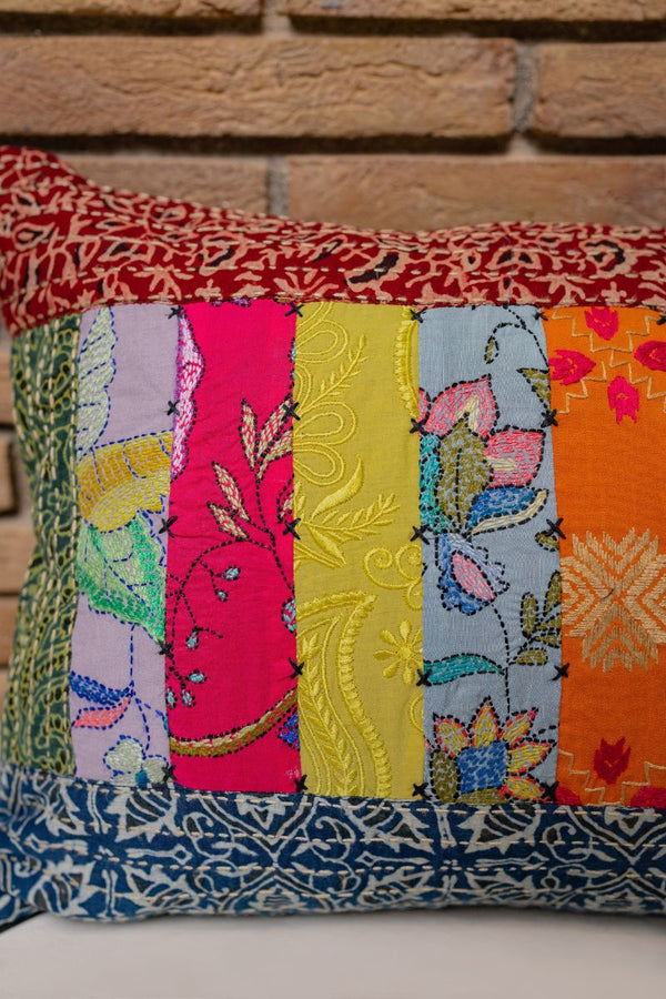 Upcycled Patchwork Pillow Cover