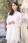 White Emroidered Kurta