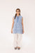 White Thread Blue Kurta
