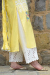 Yellow Applique Kurta