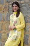 Yellow Applique Kurta