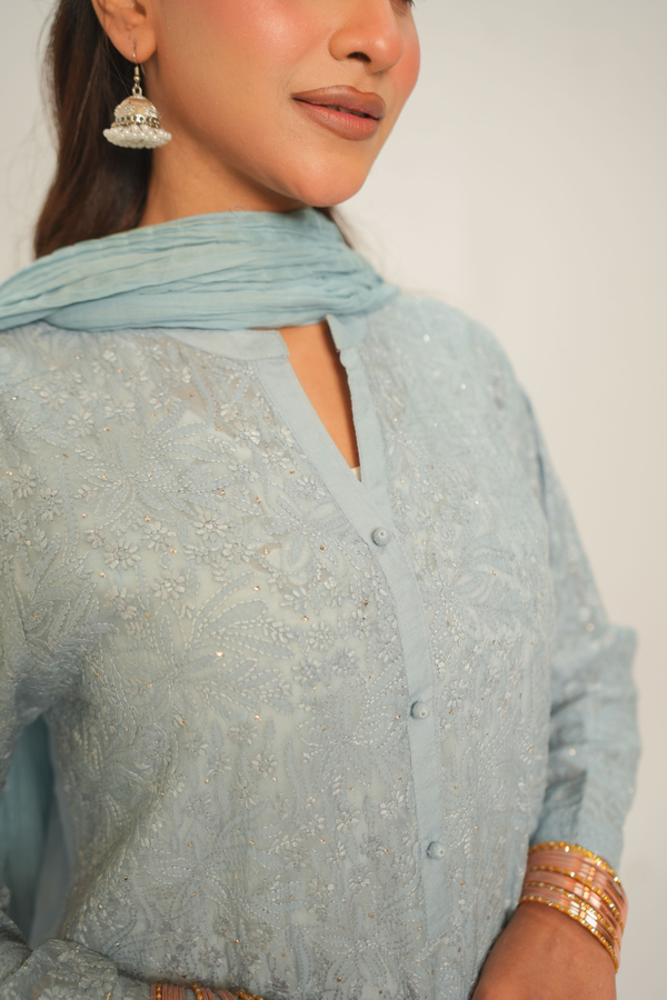 Lunar Blue Kurta