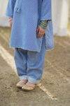 Blue Gotta Kurta shalwar