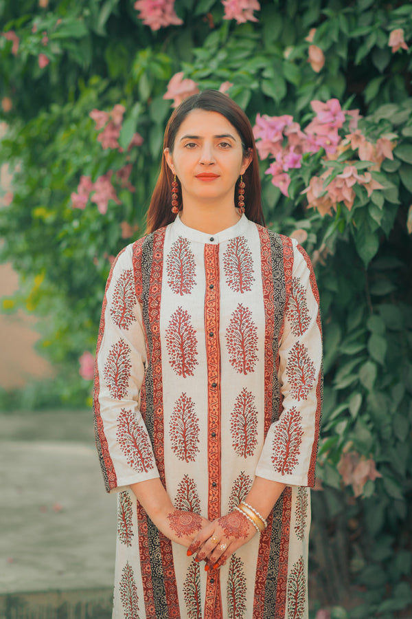 Hand Block Print Suit
