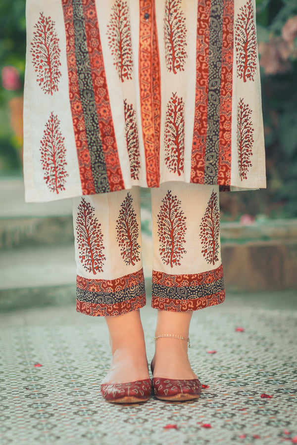 Hand Block Print Suit
