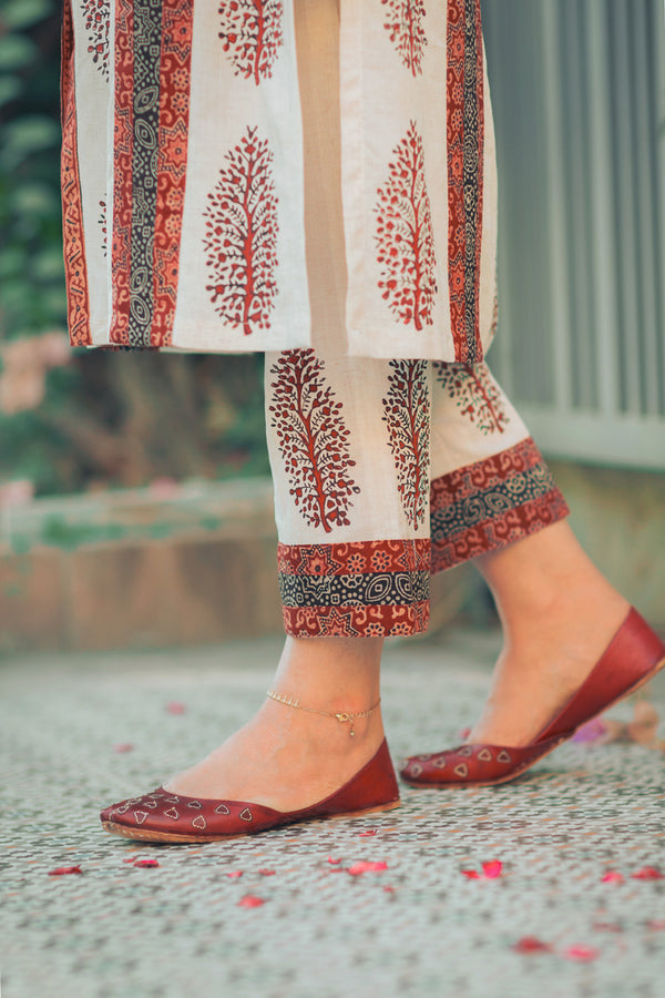 Hand Block Print Suit