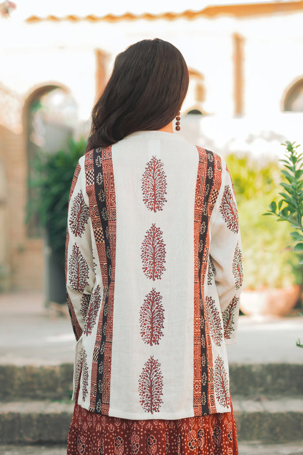 Blockprint Lawn Kurti