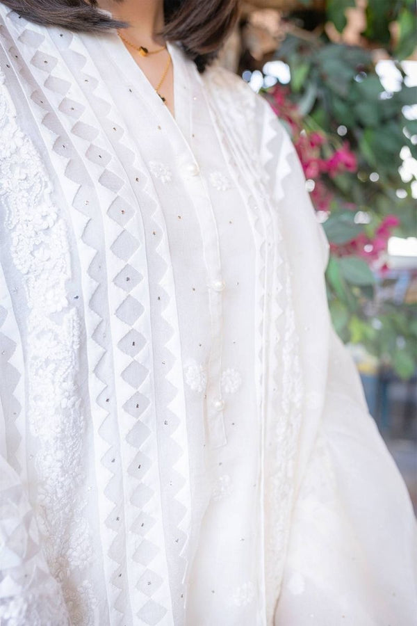 APPLIQUE ORGANZA KURTA
