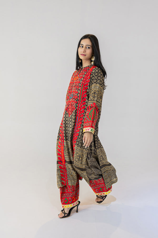 Ajrak Ralli Kurta
