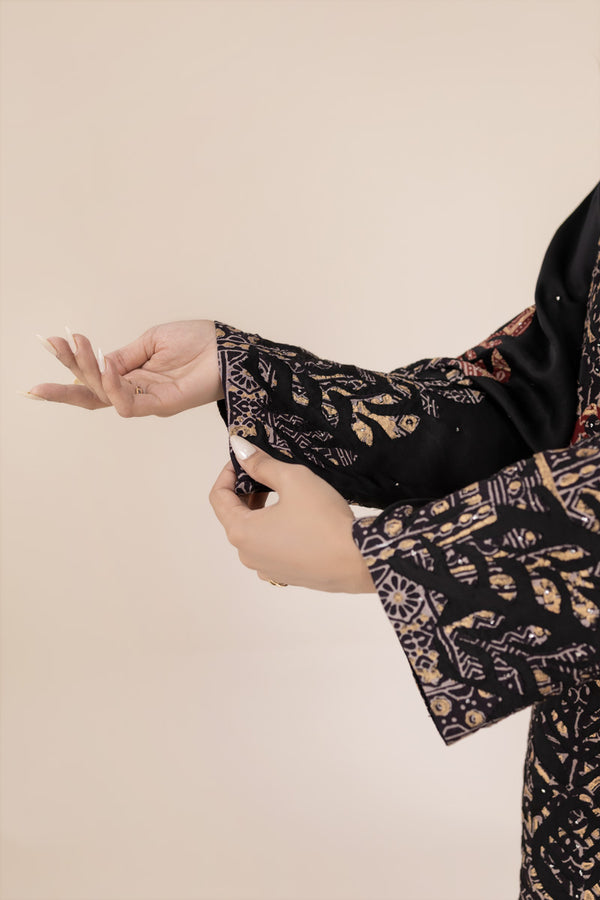 Ajrak Ralli Silk Gown