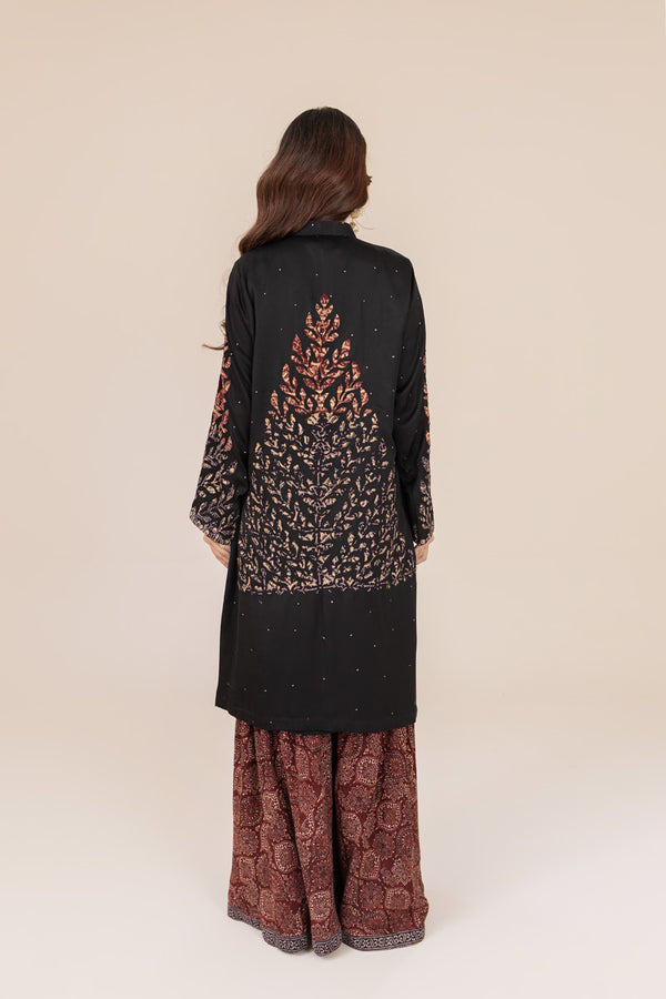 Ajrak Ralli Silk Gown