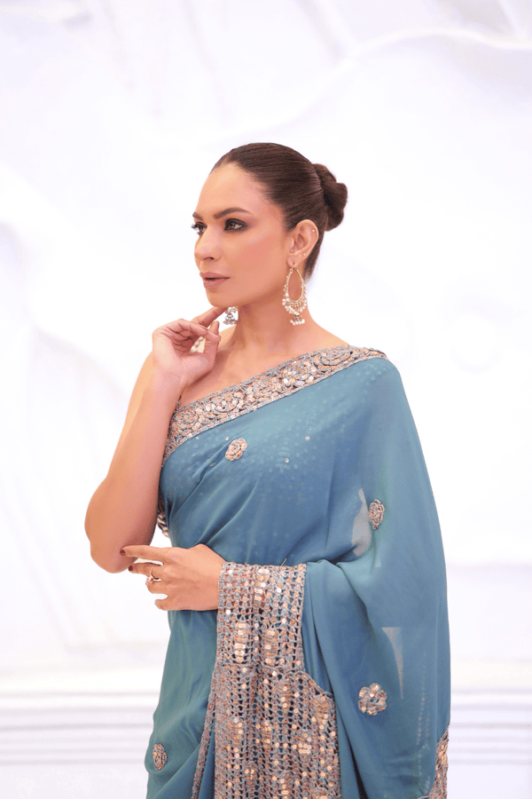 Azure Royale Saree