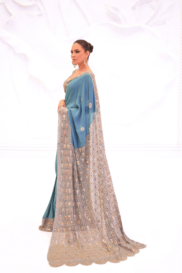 Azure Royale Saree
