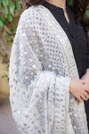 Banarsi White Dupatta