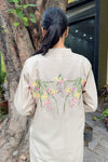 Beige Applique Kurta