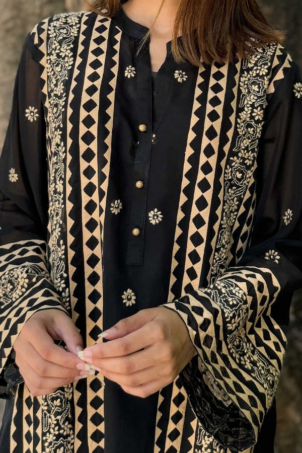 Beige Applique Shirt