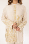 Beige Rhythm Block Print Dress