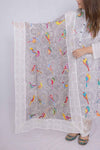 Birds Embroidered Dupatta