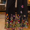 Black Embroidered Pants