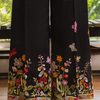 Black Embroidered Pants