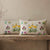 Botanical Grid EmbroideredCushion Cover