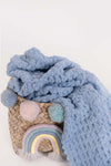 Cloud Blue Handcrafted Baby Blanket