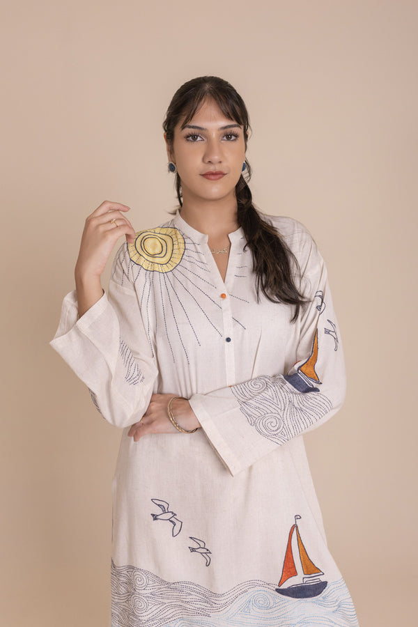 Coastal Kantha Kurta