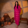 Crimson Blossom Phulkari Dress