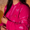 Crimson Blossom Phulkari Dress