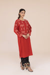 Crimson Sindhi Embroidered Kurta