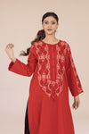 Crimson Sindhi Embroidered Kurta
