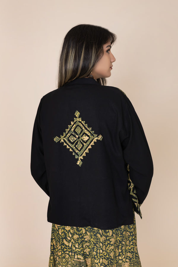 Emerald Ajrak Jacket