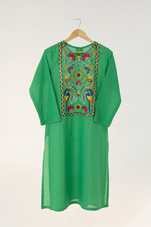 Emerald Parrot Kurta