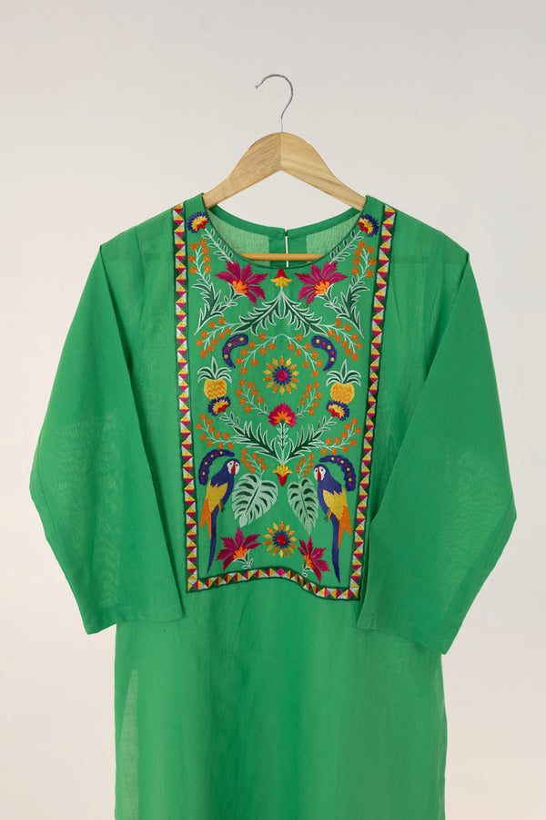 Emerald Parrot Kurta