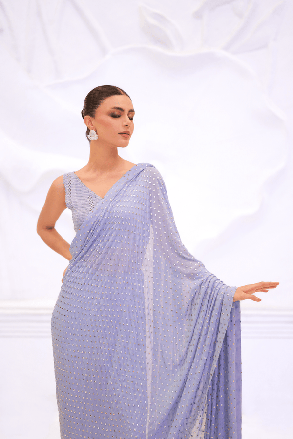 Ethereal Lilac Saree