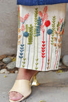 FLORAL EMBROIDERED PANTS