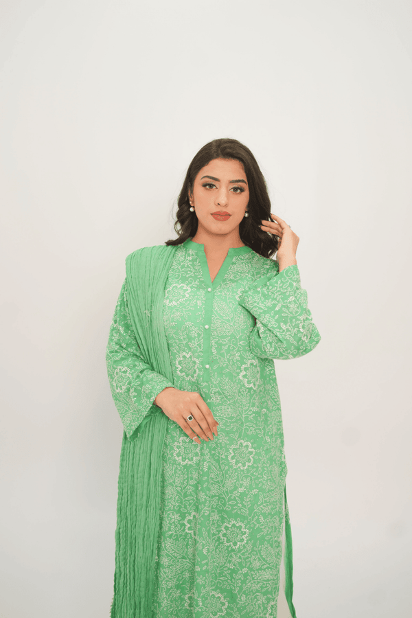 Festive Green Kurta