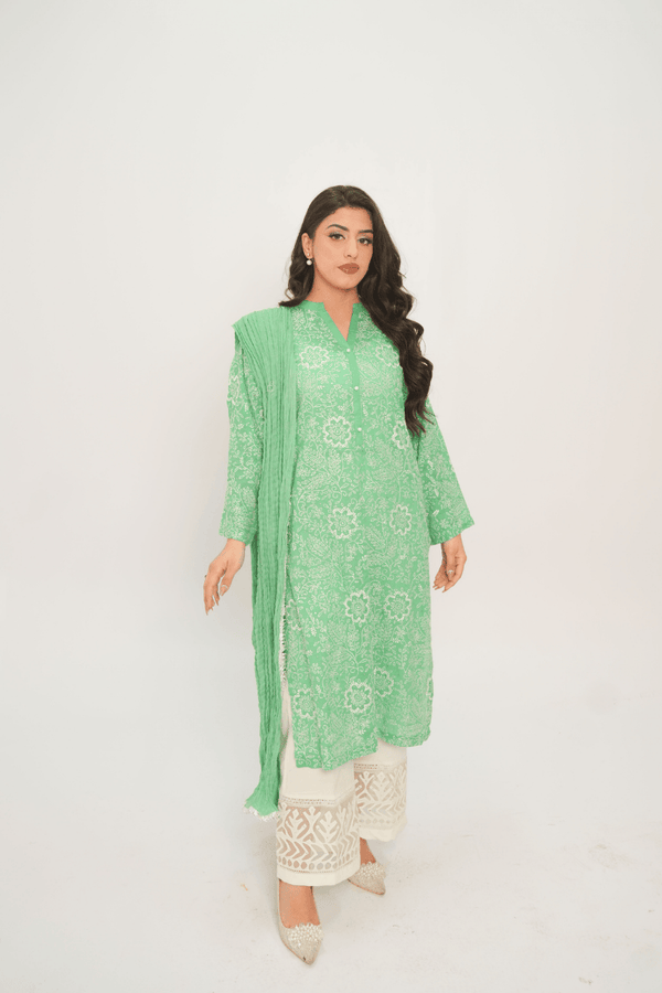 Festive Green Kurta