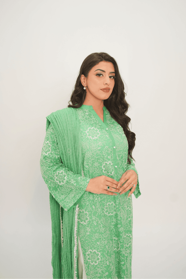 Festive Green Kurta