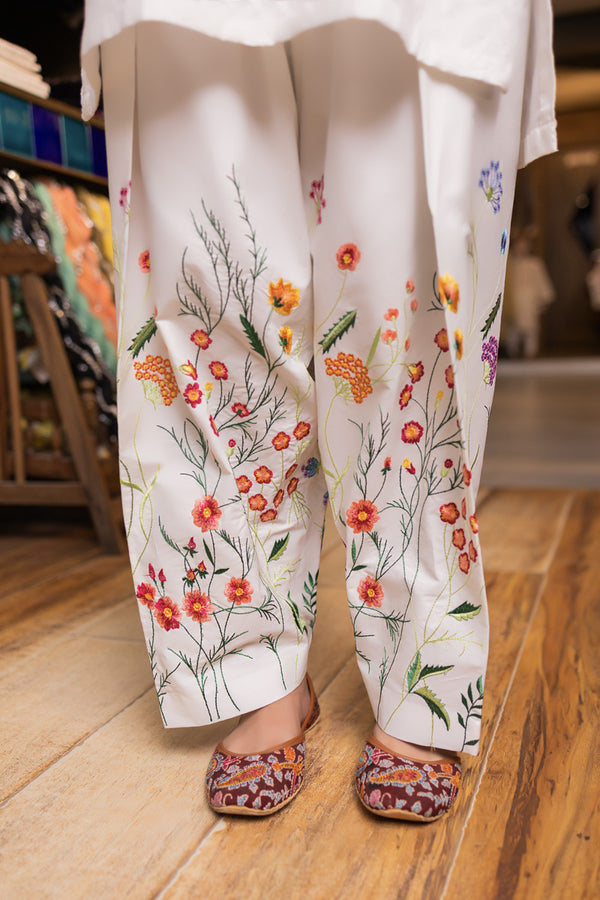Floral Embroidered Shalwar