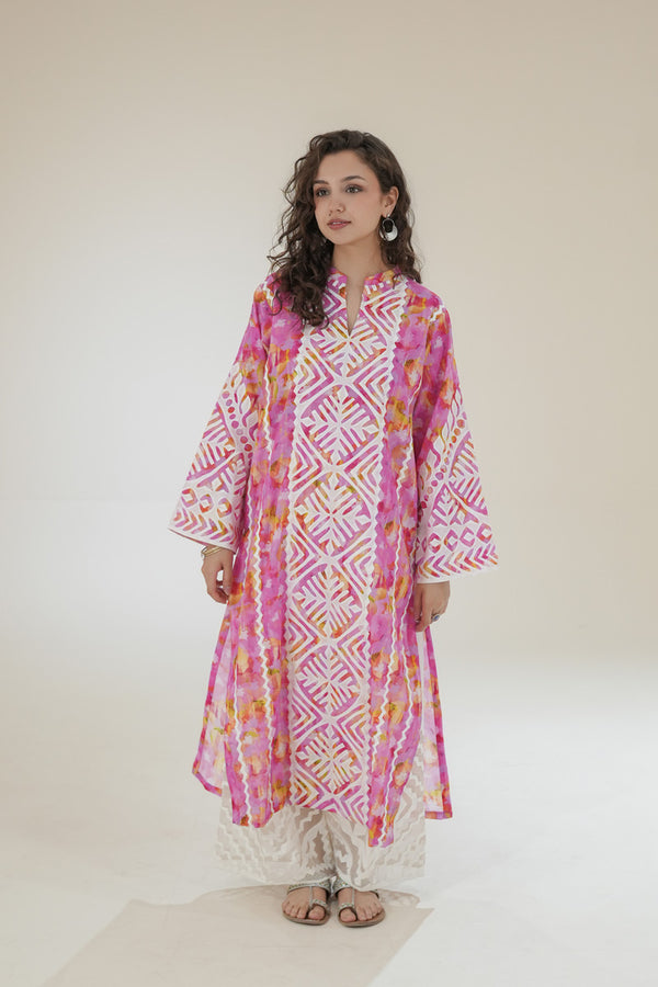 Fuchsia Sunrise Ralli Kurta
