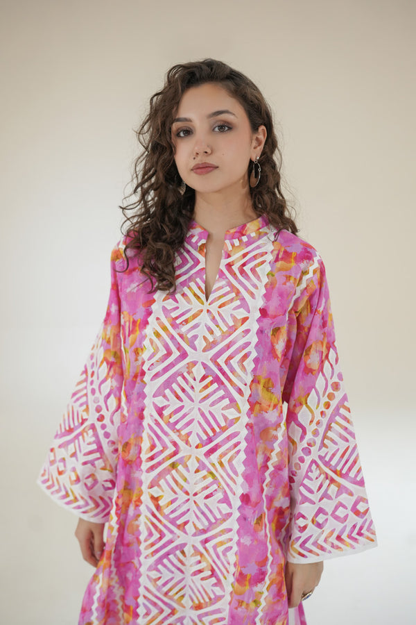 Fuchsia Sunrise Ralli Kurta
