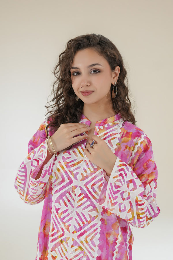 Fuchsia Sunrise Ralli Kurta