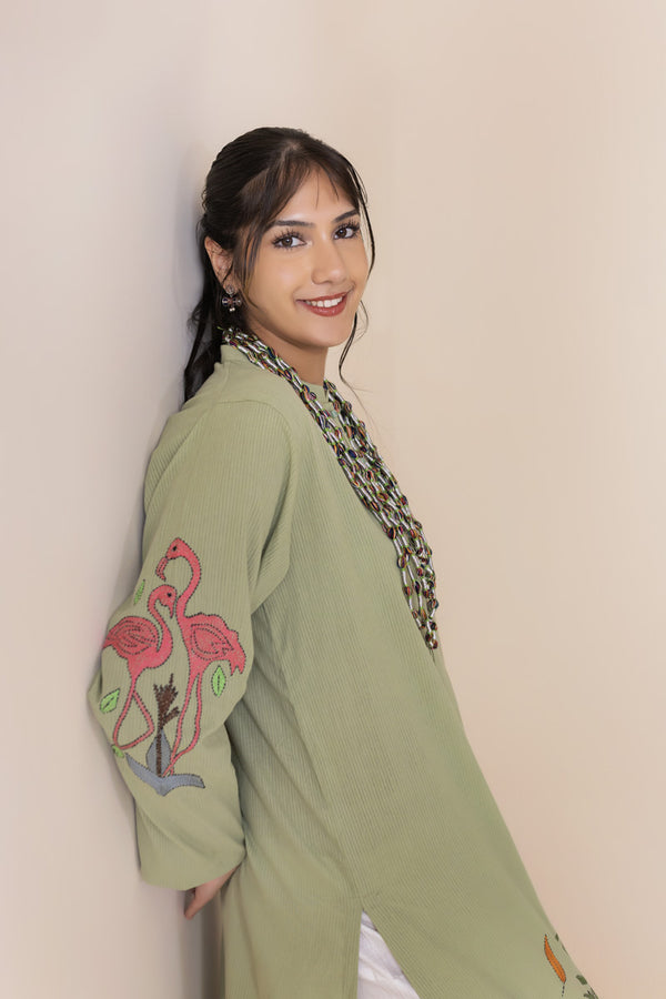 Garden Trails Kantha Kurta