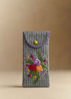Hand-Embroidered Floral Glasses Soft Case