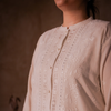 Ivory Drawn-Thread Chikankari Kurta