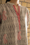 Ivory Hand Block Print dress