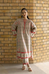 Ivory Hand Block Print dress