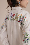 Ivory Hand Embroidered Kurta
