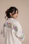 Ivory Hand Embroidered Kurta